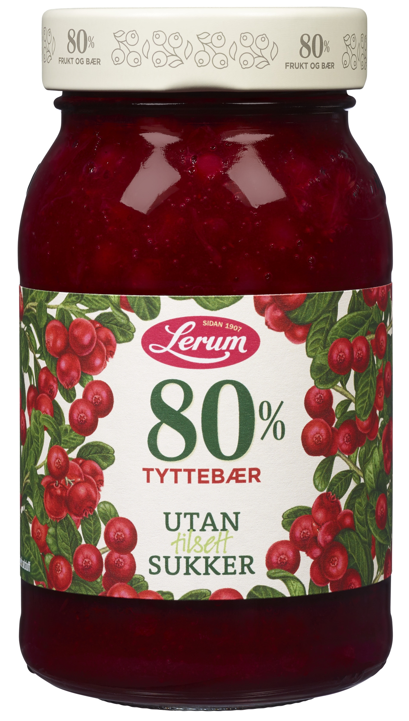 Tyttebær utan tilsett sukker 330g