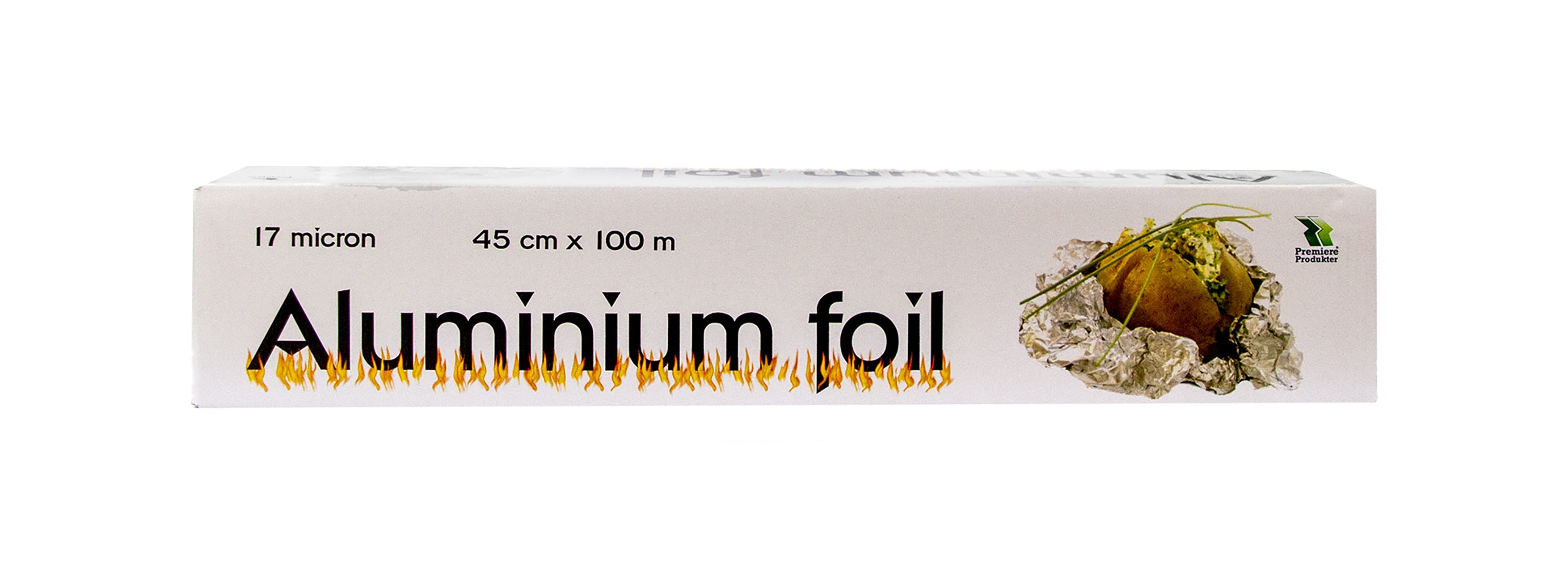 Aluminiumsfolie tykk 17 micron 45cm 100m stk