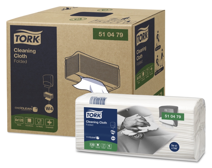 Rengjøringsklut myk w4 35.5 x 41.5cm  120stk