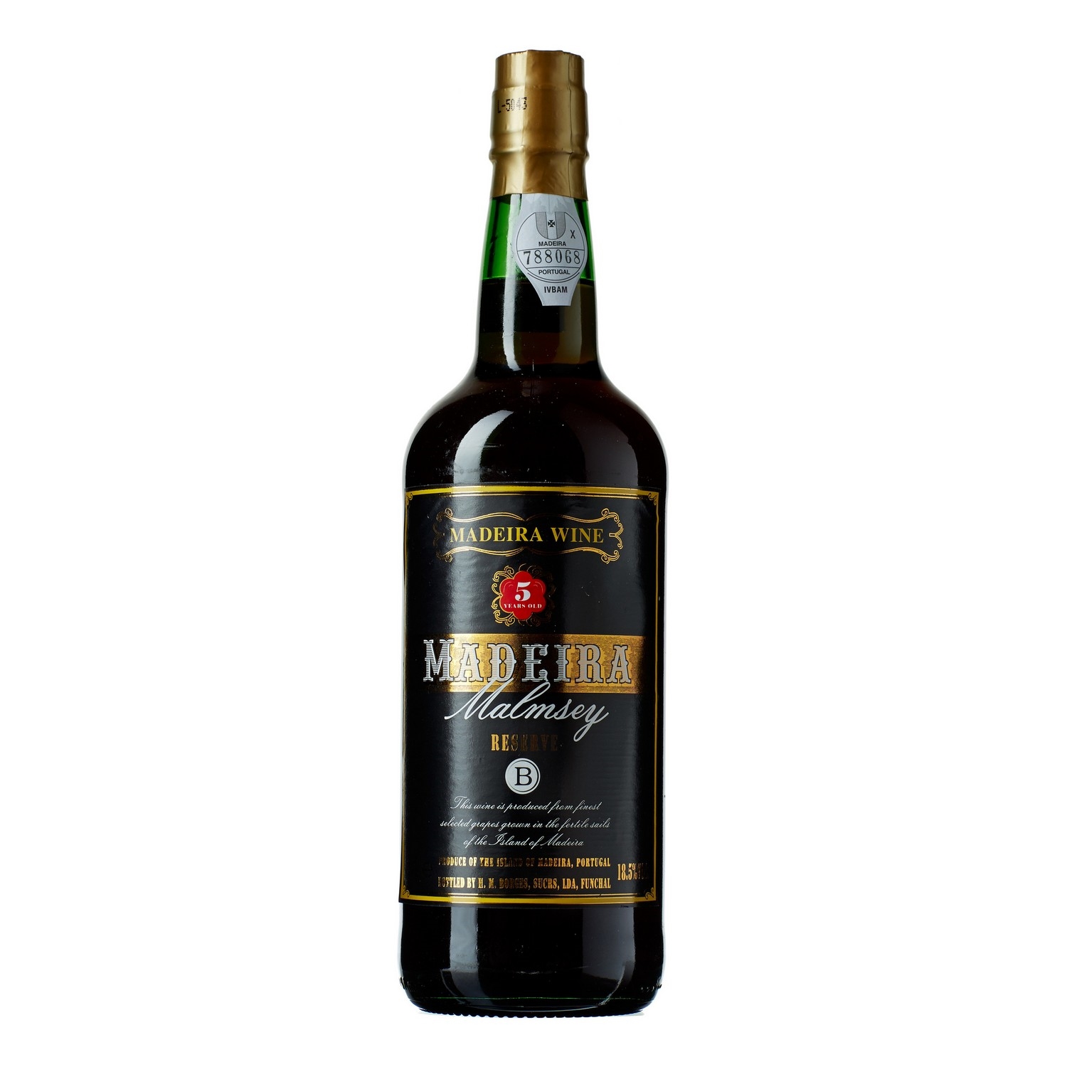 Malmsey madeira 5 y.o.  18,5%  75cl