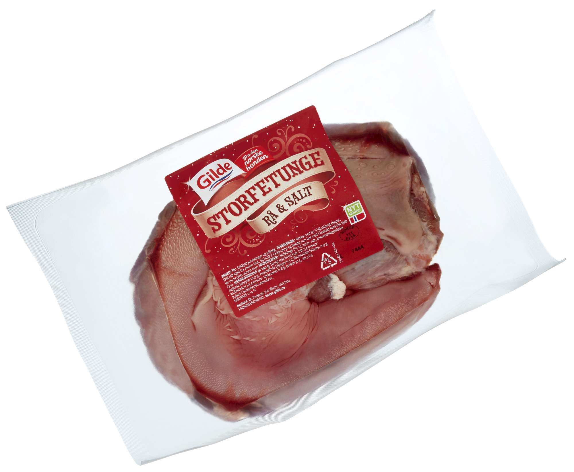 Oksetunge salt rå hel 2xca1,5kg kg