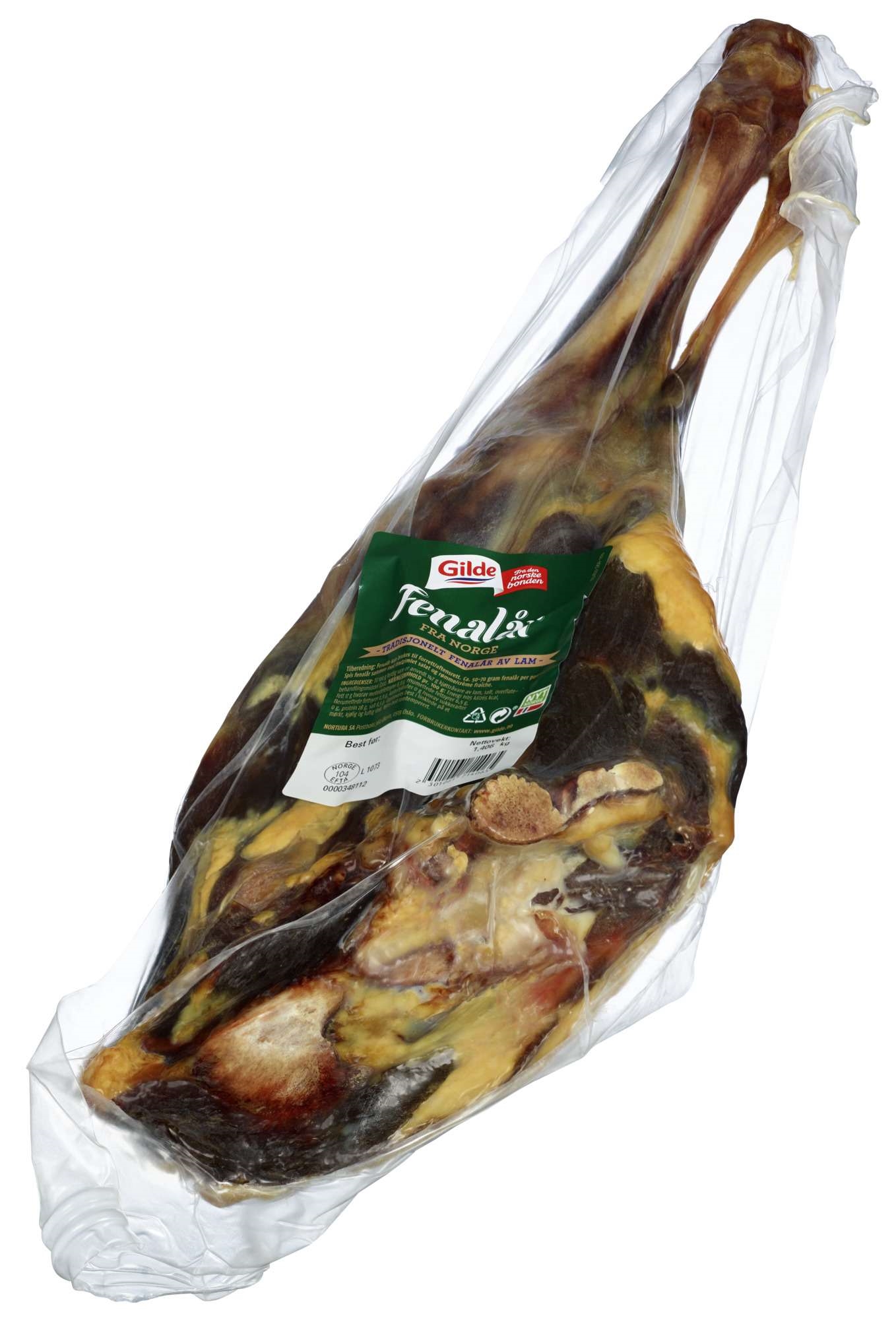 Fenalår av lam m/ben hel ca2kg   kg
