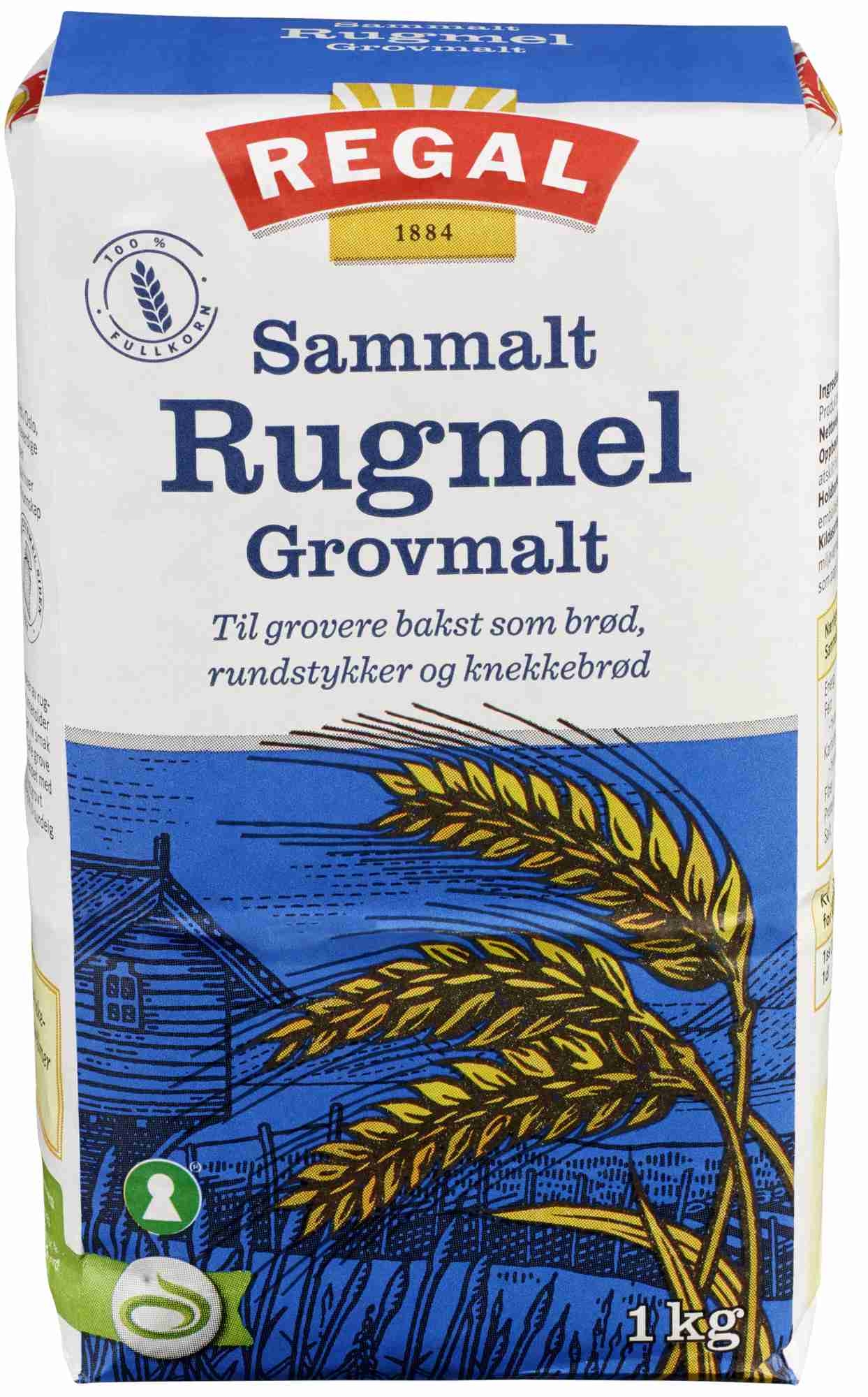 Rye whole-ground coarse 1kg