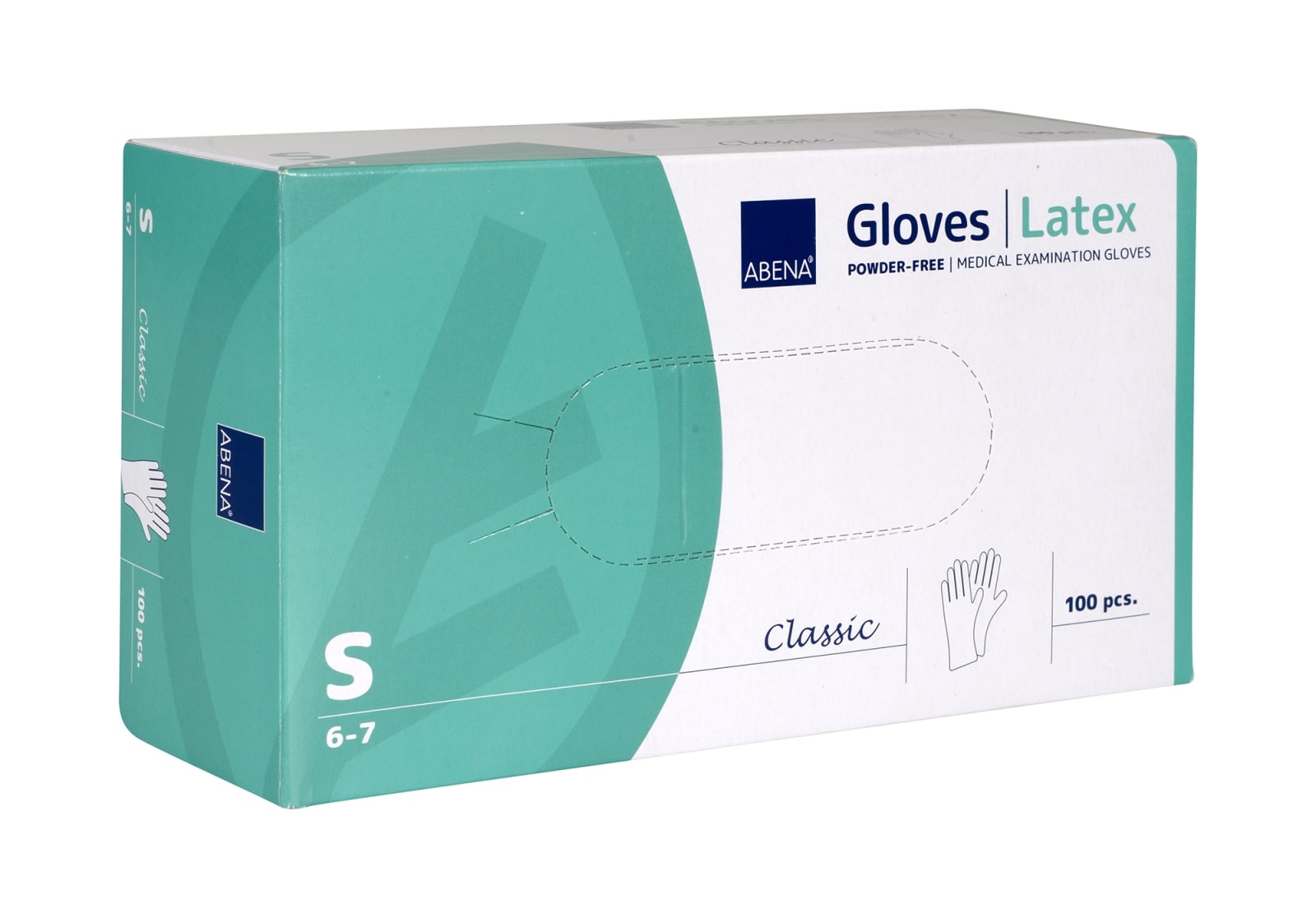Hanske latex classic natur s   100stk