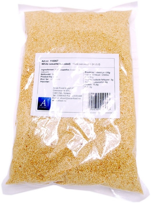 White sesame w/o shell roasted   1kg
