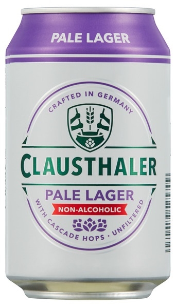 Clausthaler pale lager 4pk bx  24x33cl