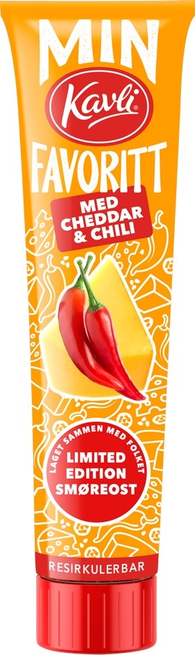 Min kavlifavoritt cheddar & chili ost   175g