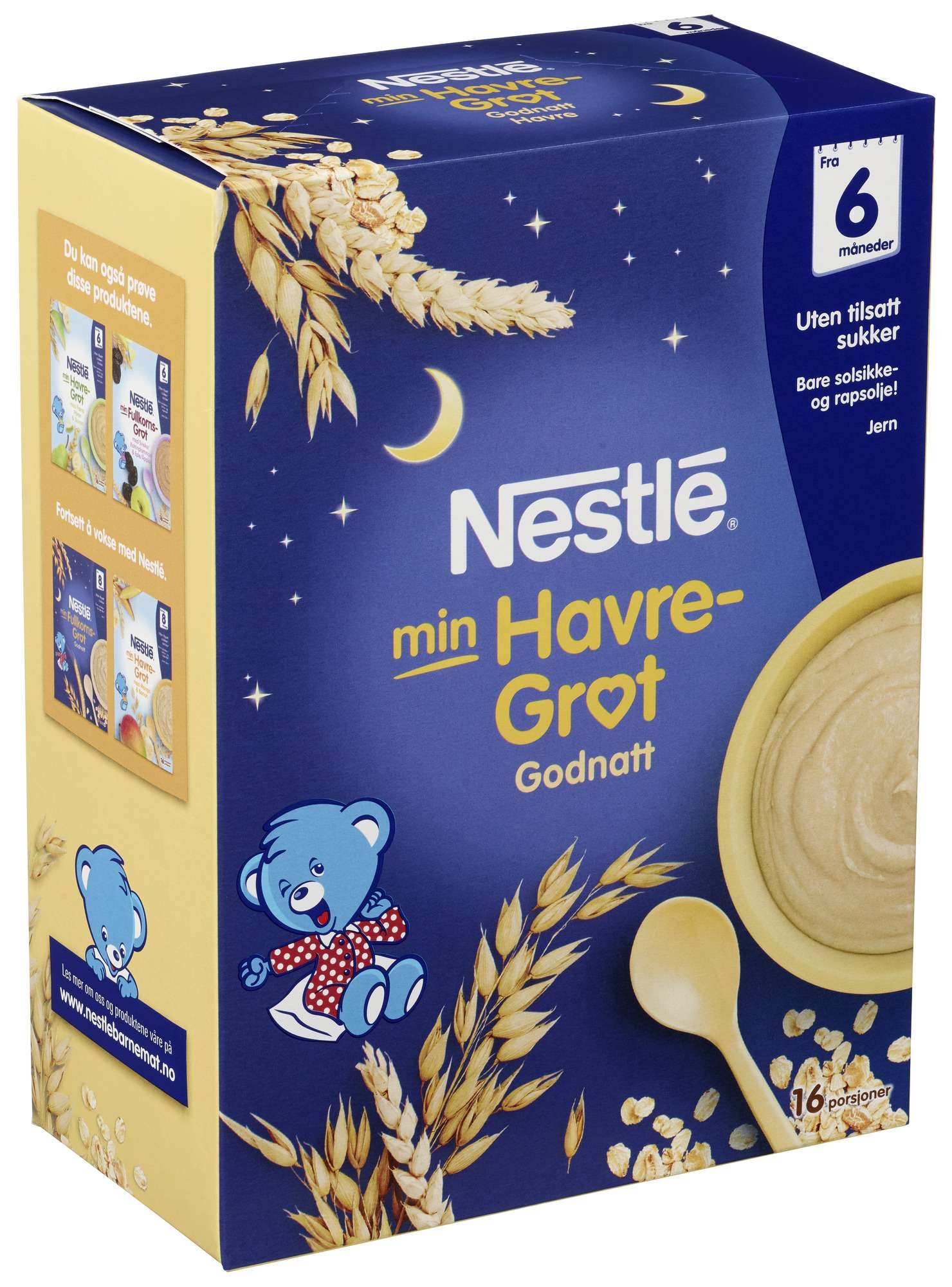 Min grøt god natt havre 6m 480g