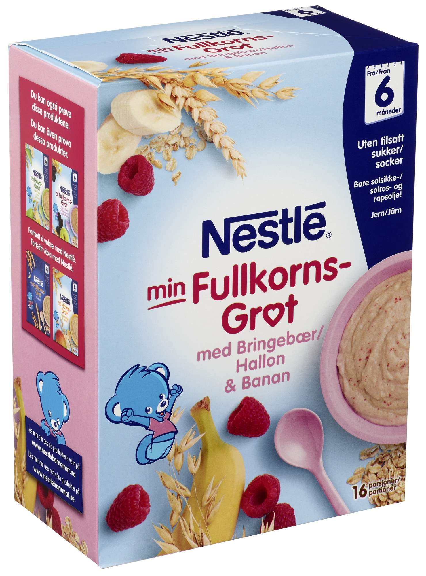Min grøt mild havre br.bær 6m 480g