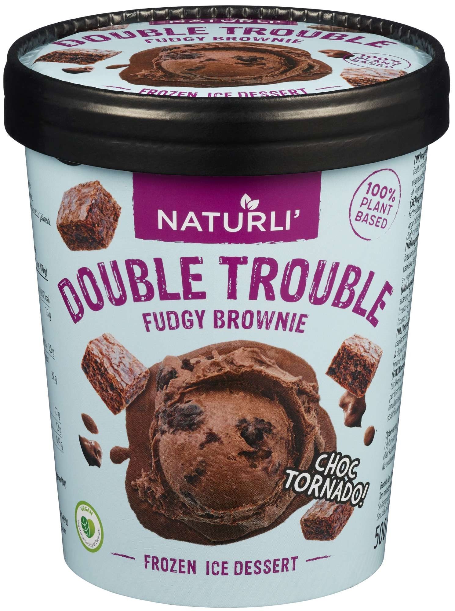 Double trouble fudgy brownie 500ml