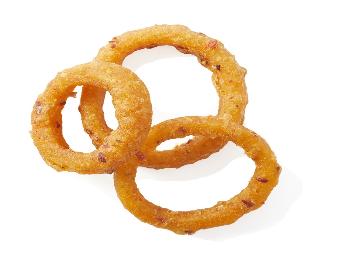 Spicy onion rings - løkringer  1kg