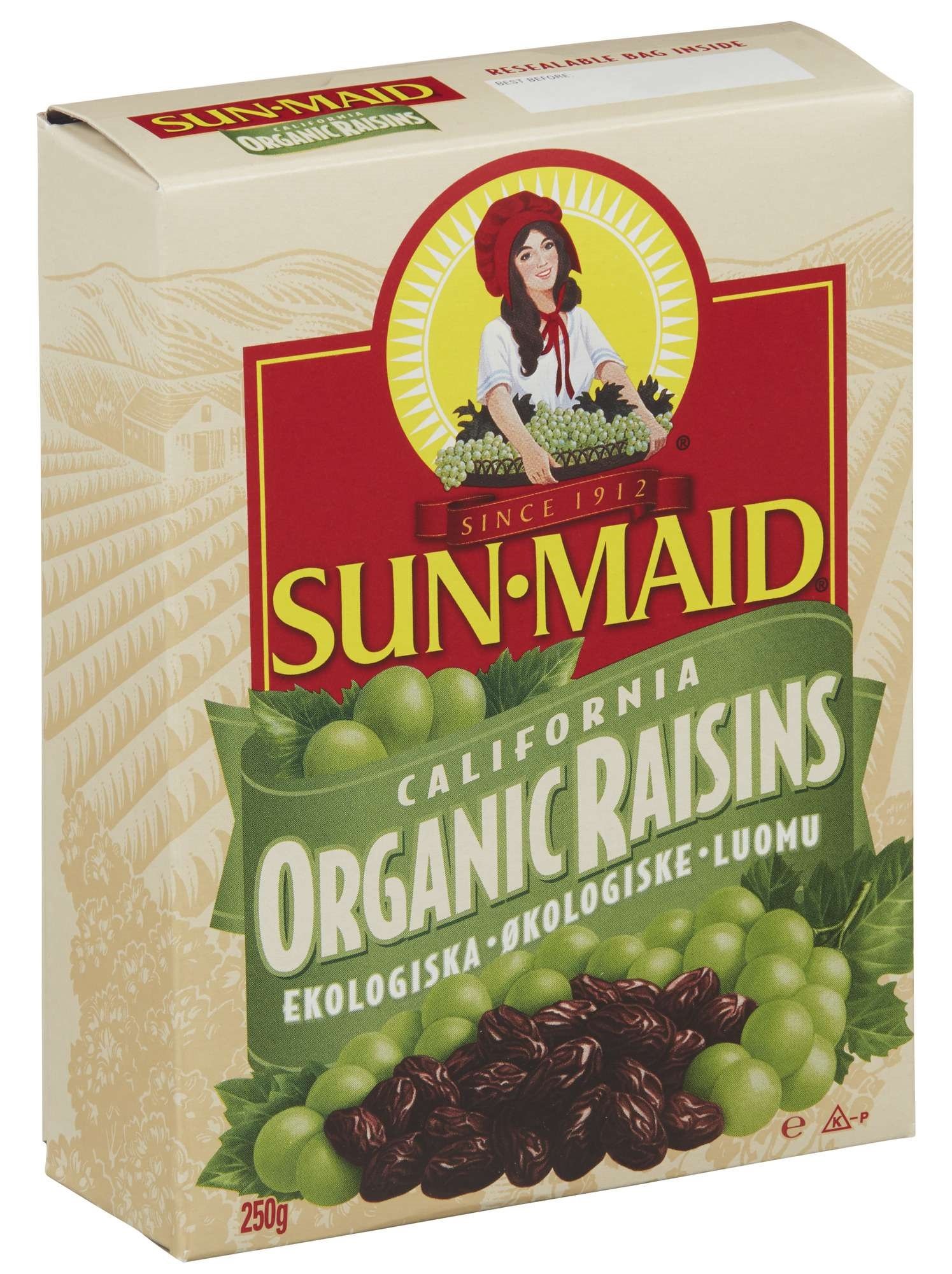Sun-maid økol. rosiner  250g