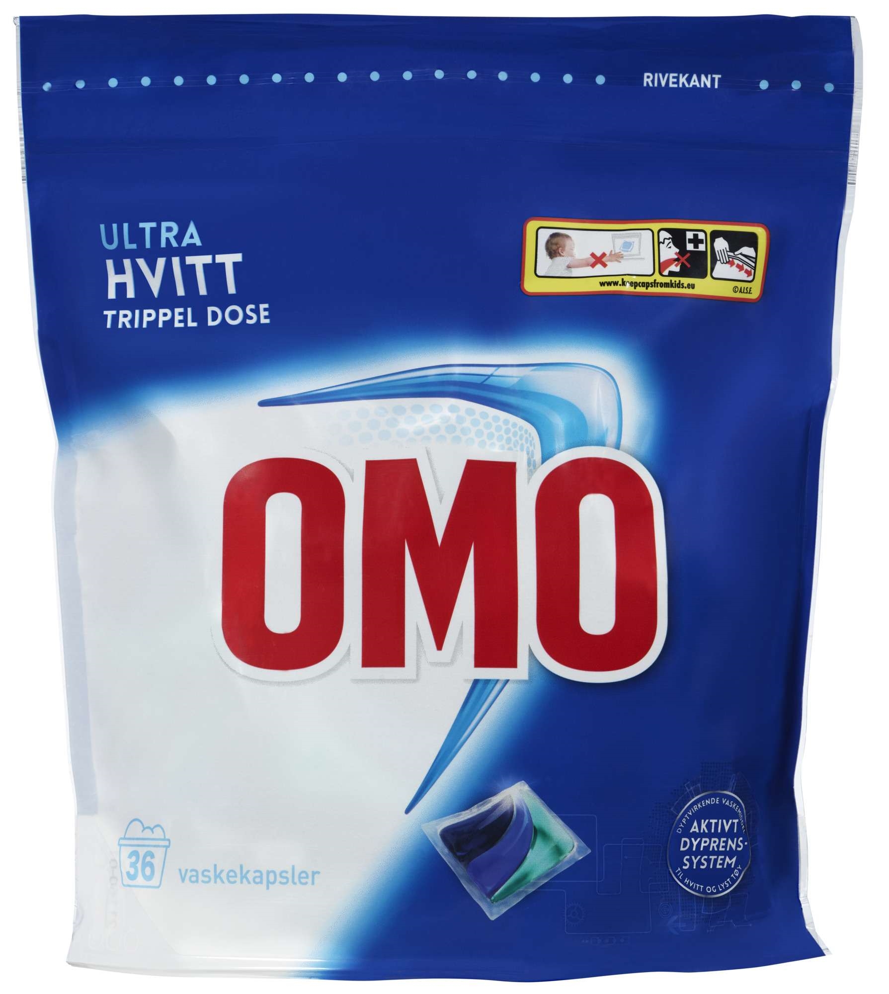 Omo ultrahvitt trippeldose 36stk