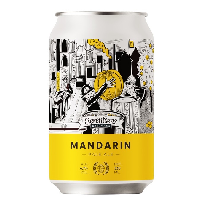 Berentsen mandarin pale ale   4,7%    24x33cl