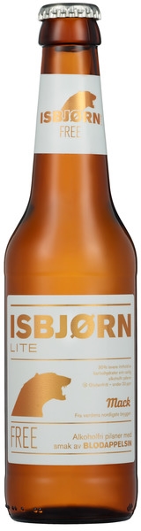 Isbjørn lite free blodappelsin fl 24x0,33l