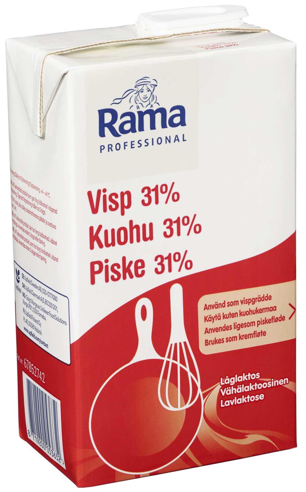 Piske 31% lavlaktose 1l