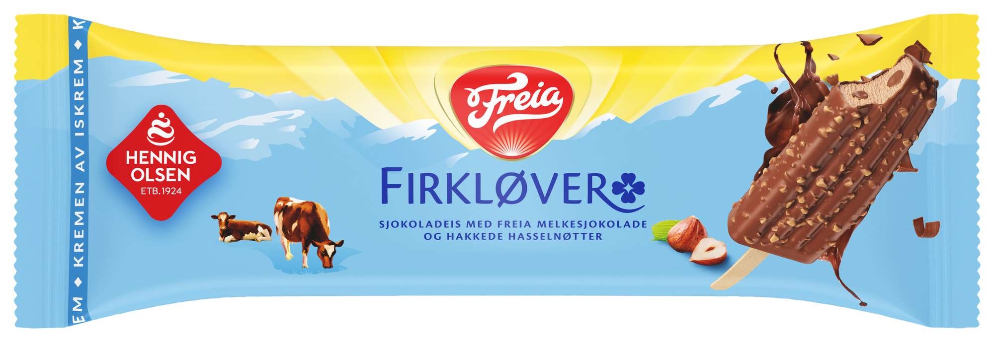 Freia firkløver hasselnøttis 93ml