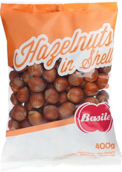 Hasselnøtter m/skall 400g