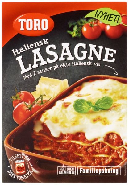 Lasagne italiensk 2 sauser 333g