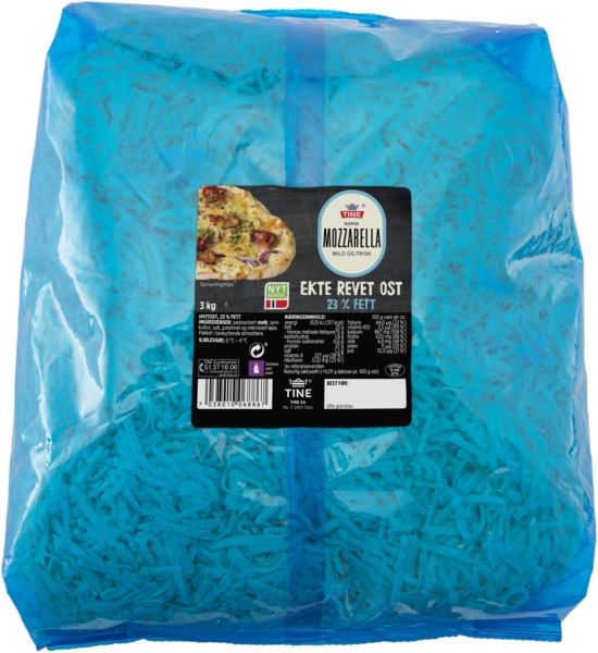 Revet mozzarella 23% 3kg