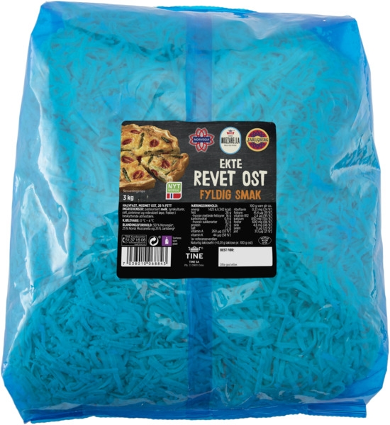 Revet ost fyldig smak   3kg