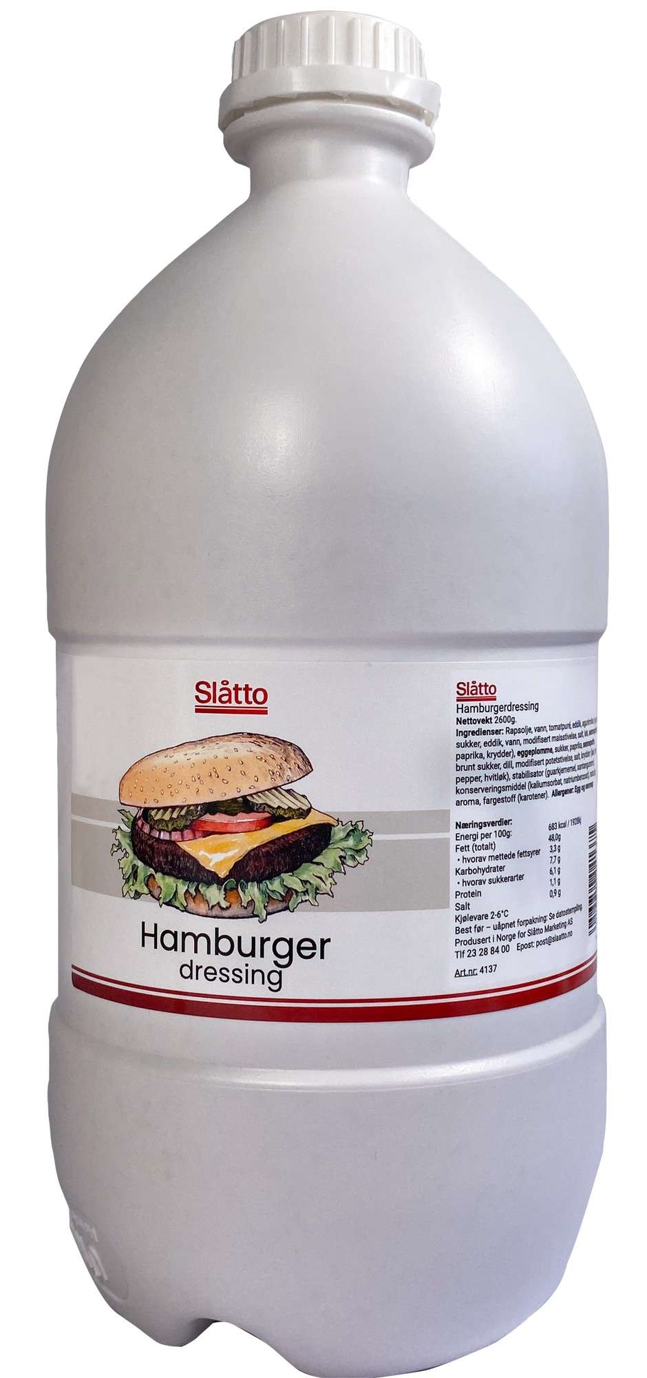 Hamburgerdressing bombe   2,6kg