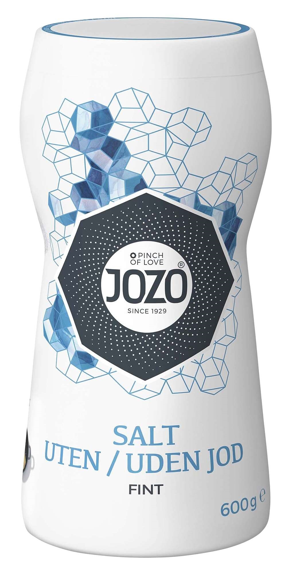 Jozo fint salt u/jod plastboks   600g