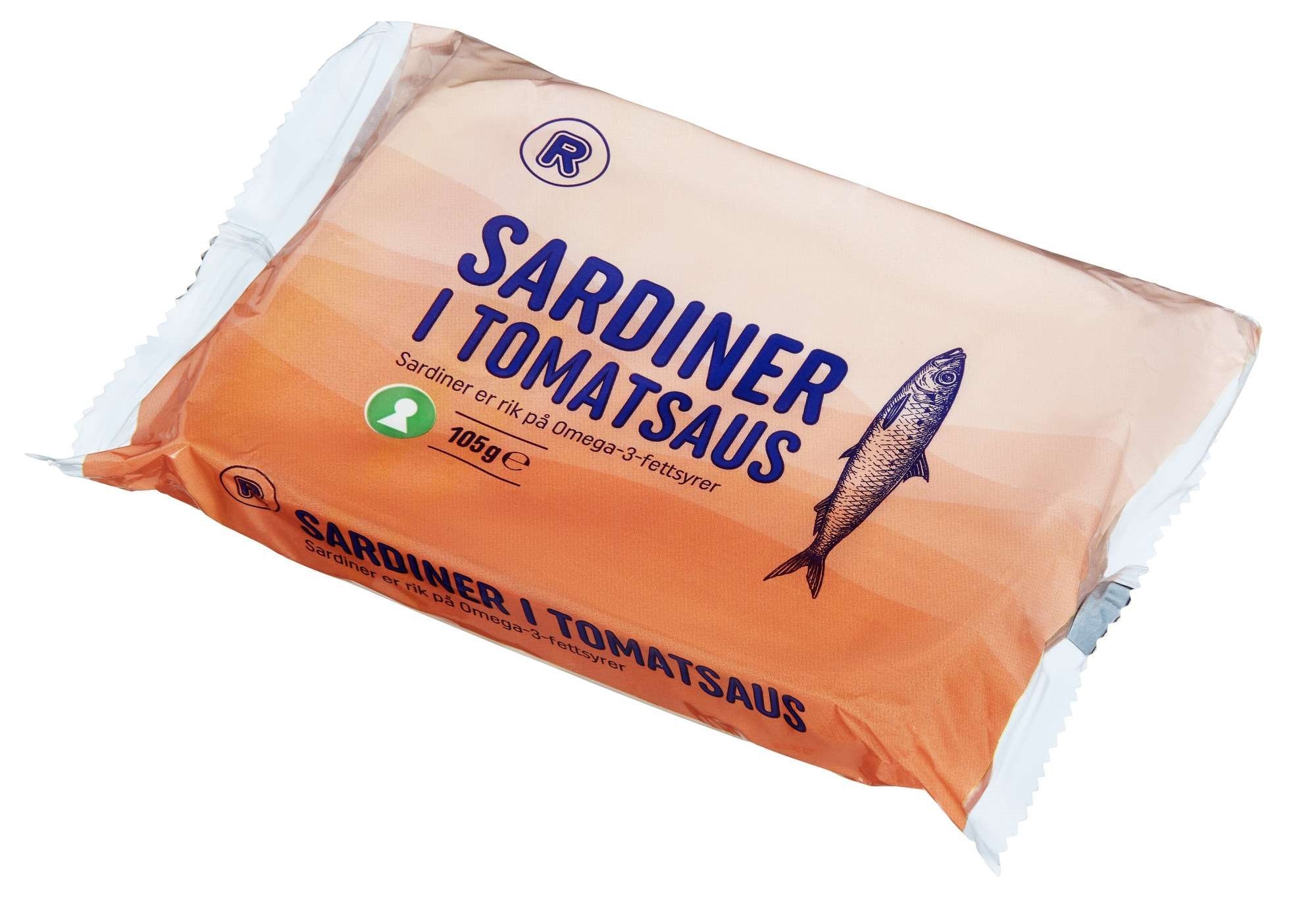 Sardiner i tomatsaus 105g