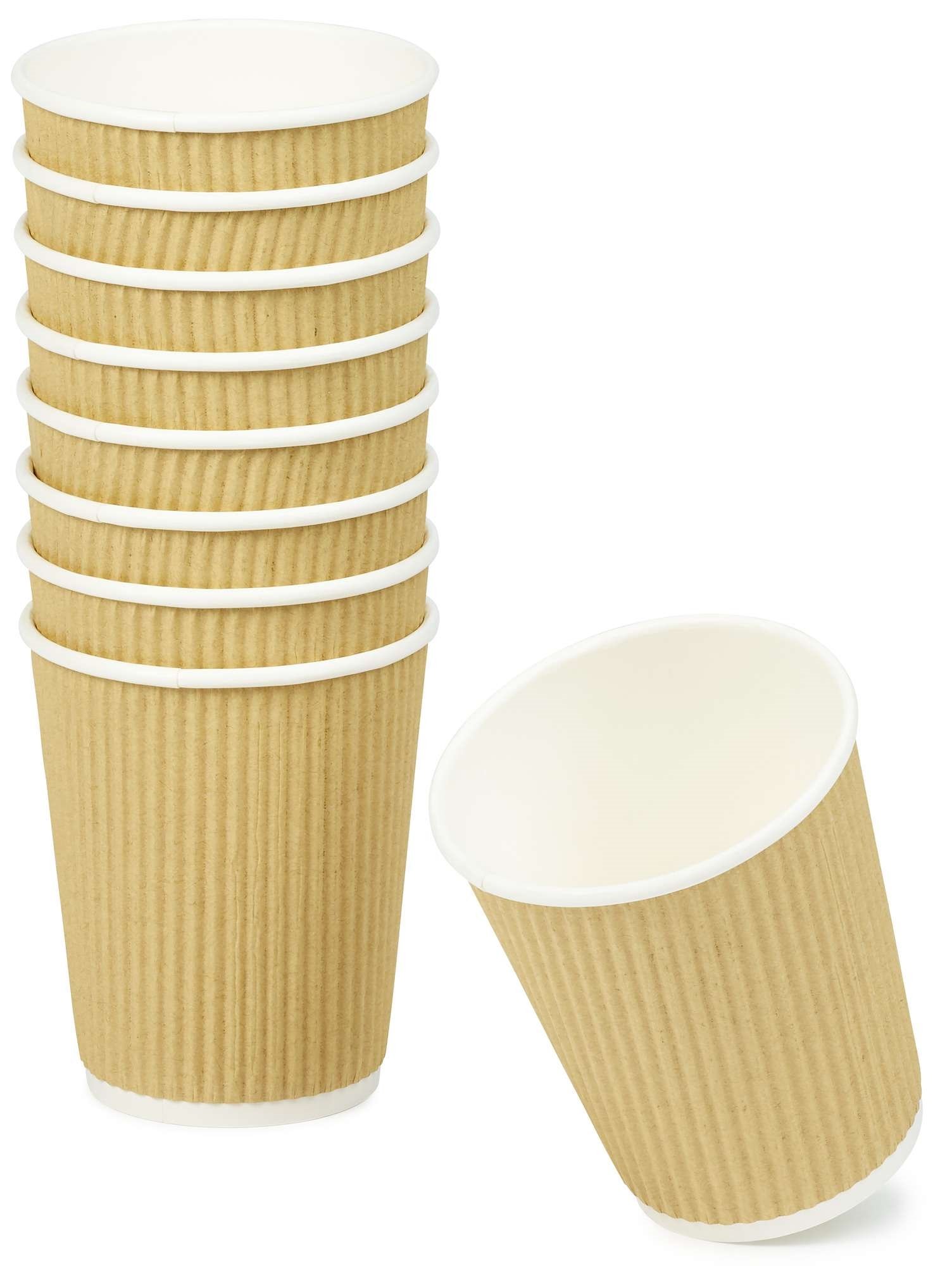Pappbeger triple wall brun 24cl  25stk