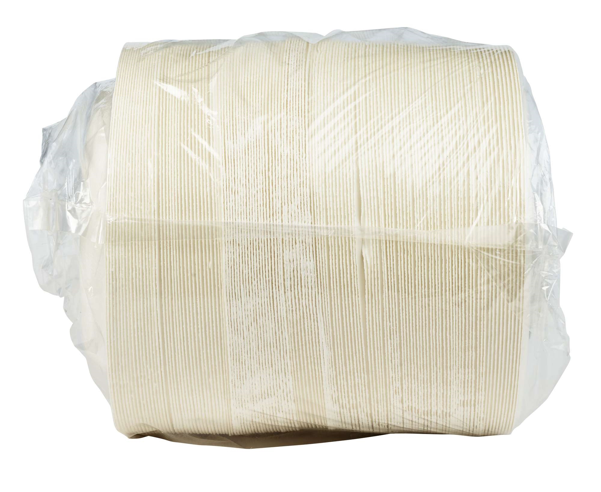 Tall.papp flat 15cm fiber hvit 125stk