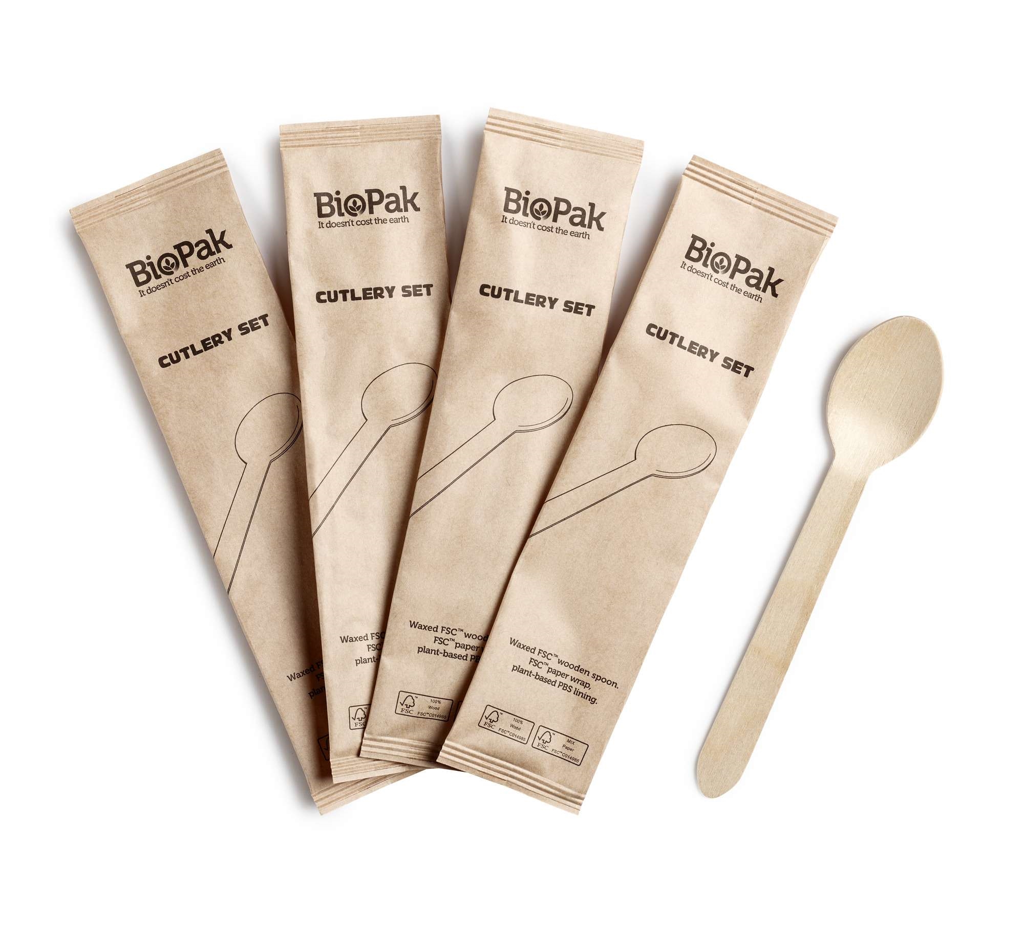Cutlery set spoon petit waxed wood 1pcs