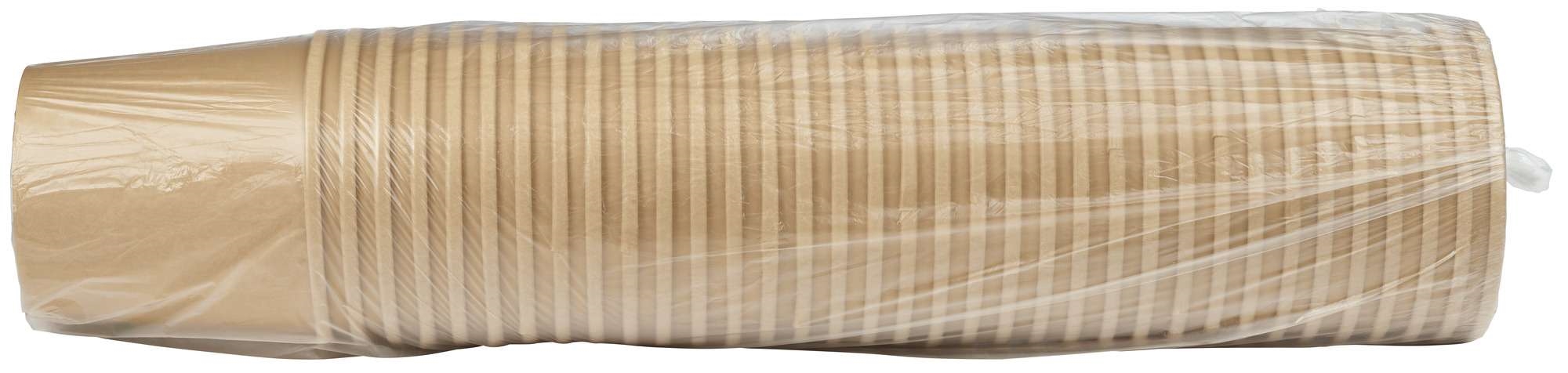 Bowl ronda thin paper/plastic brown 750ml   35pce