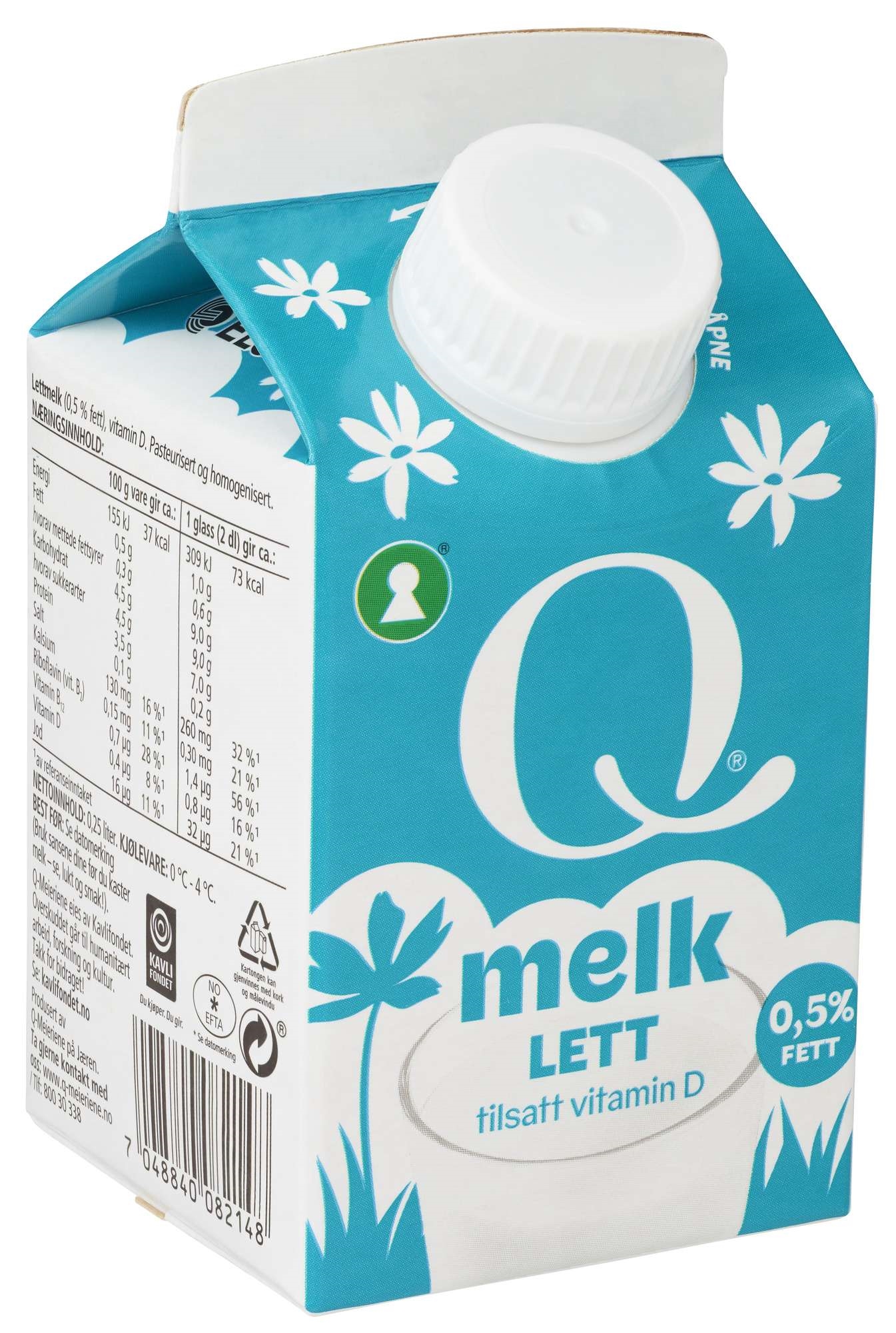 Q milk low fat 0,5%  0,25l