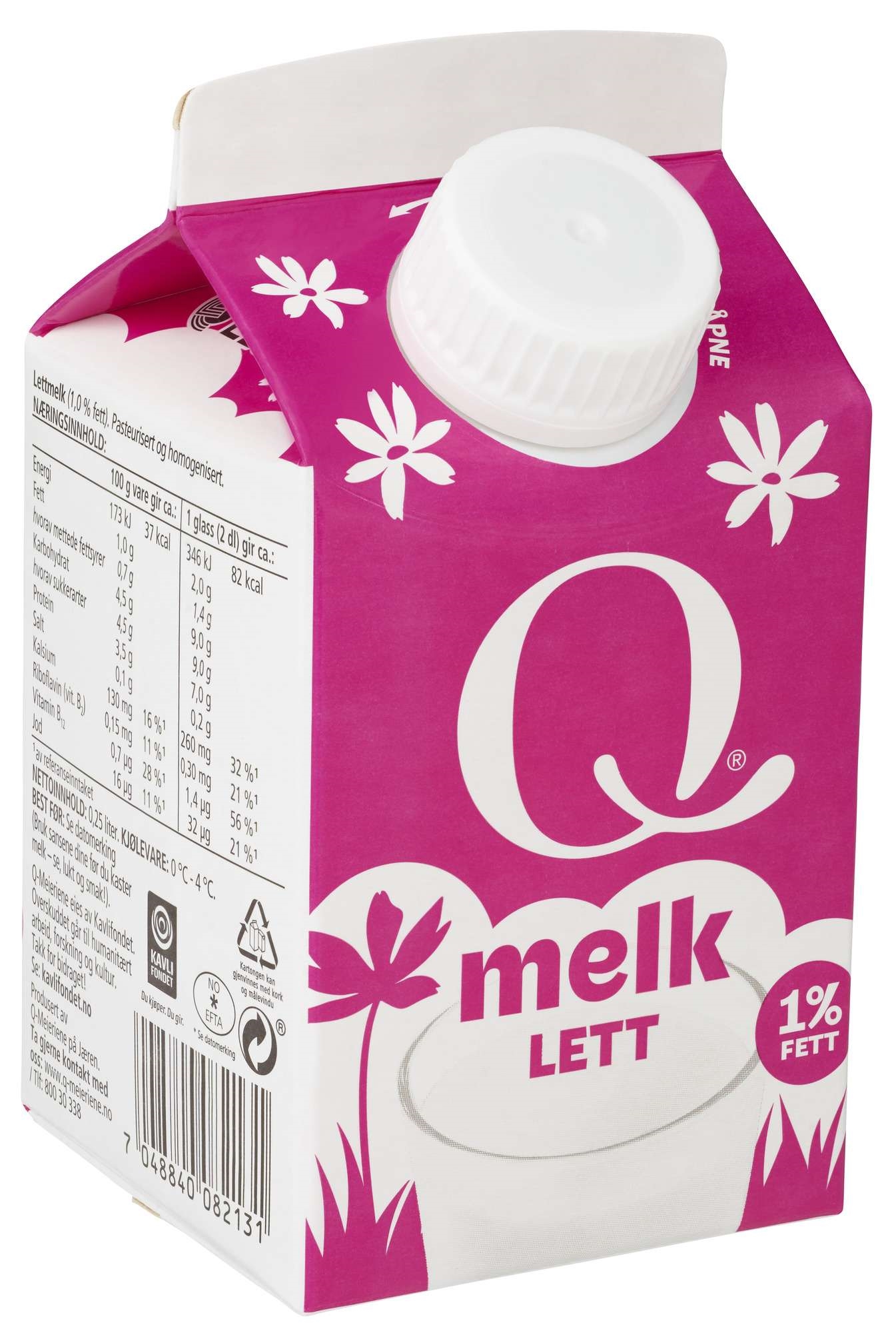 Q milk semi skimmed 0,25l