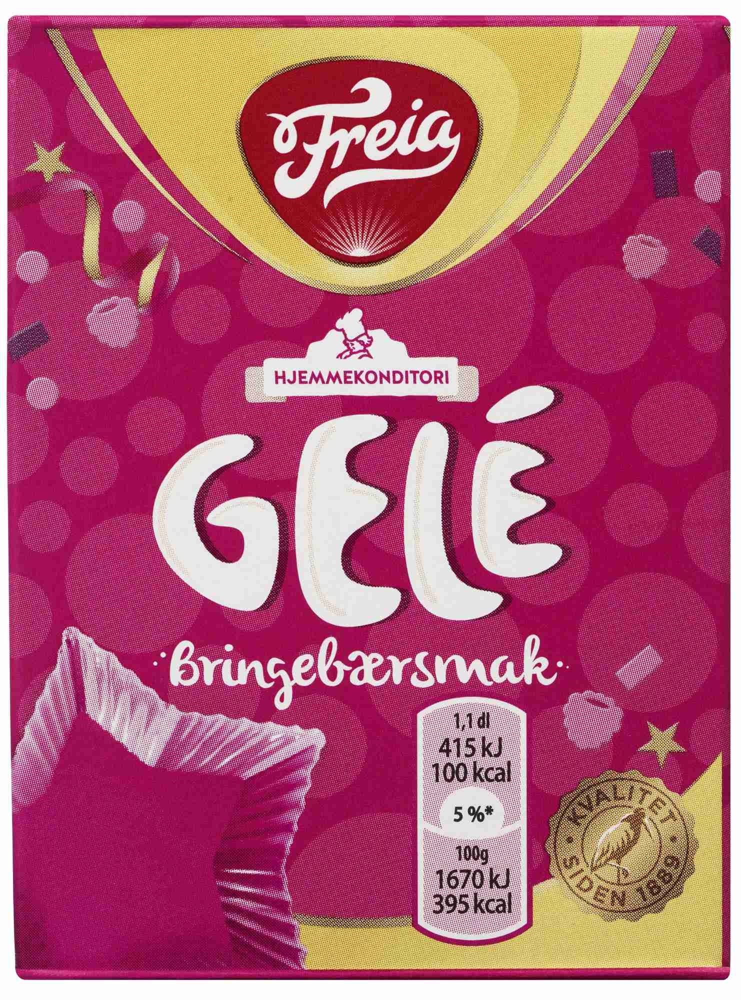 Bringebærgele 125g