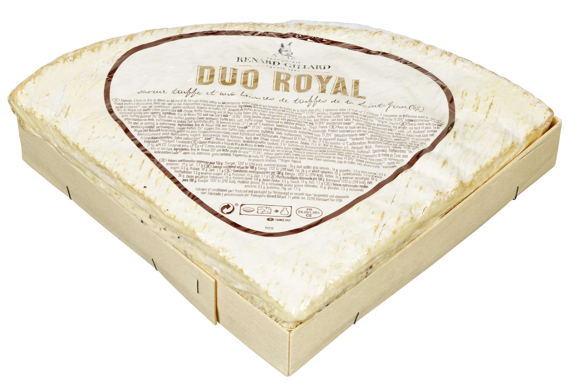 Brie de meaux med trøffel ca950g kg