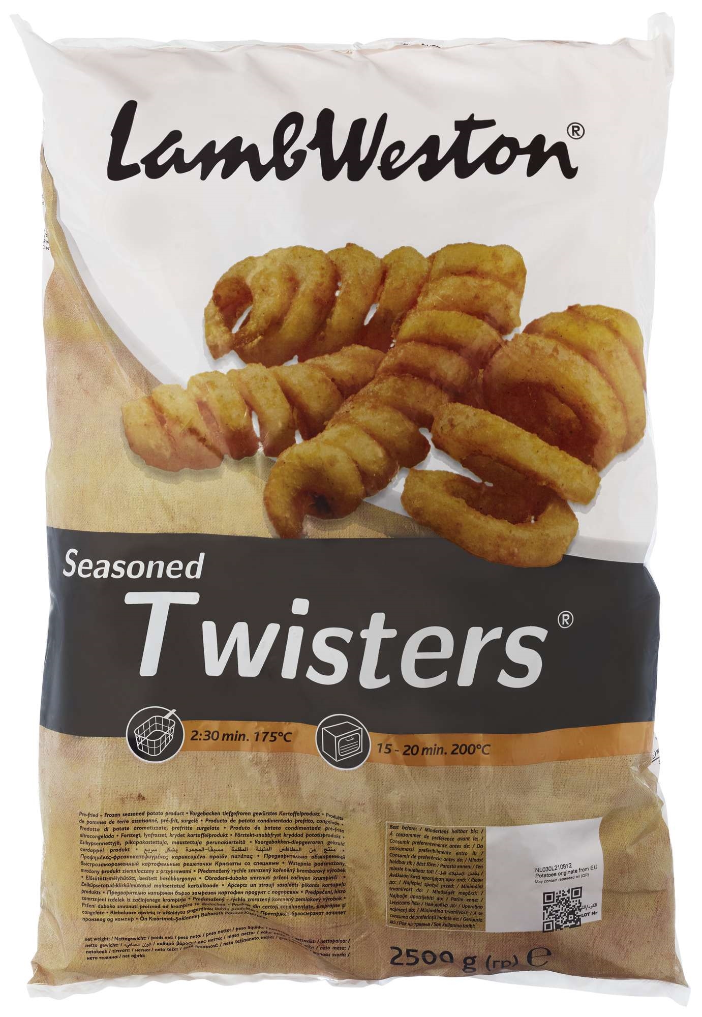 Potet twisters krydret   2,5kg