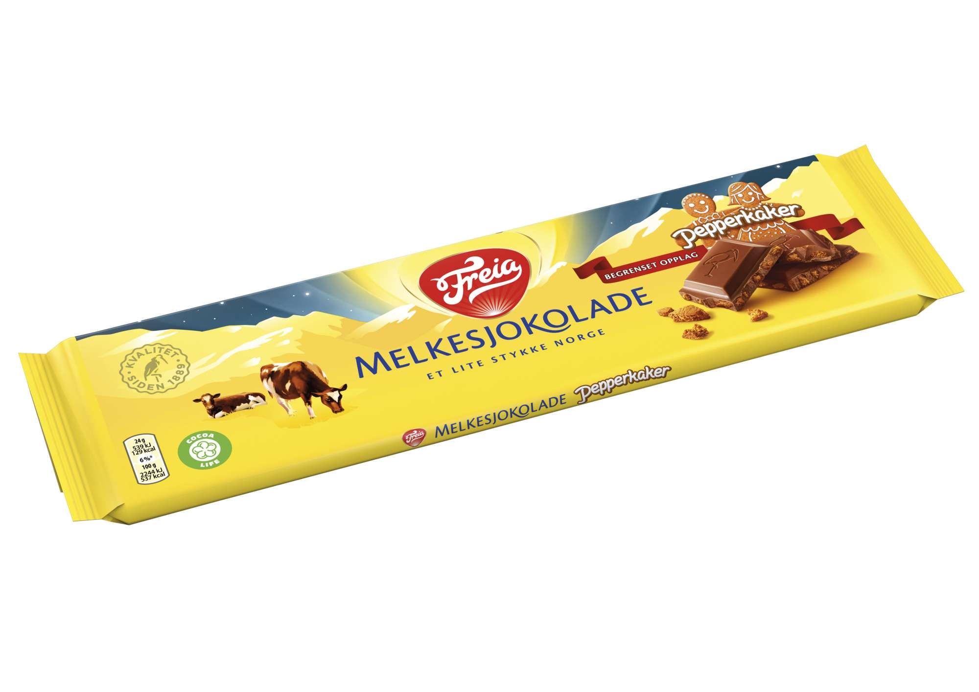 Melkesjokolade med pepperkake 190g