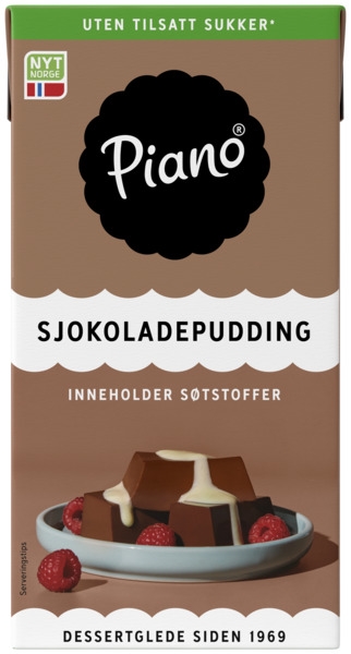 Piano sjokopudding uten 0,5l