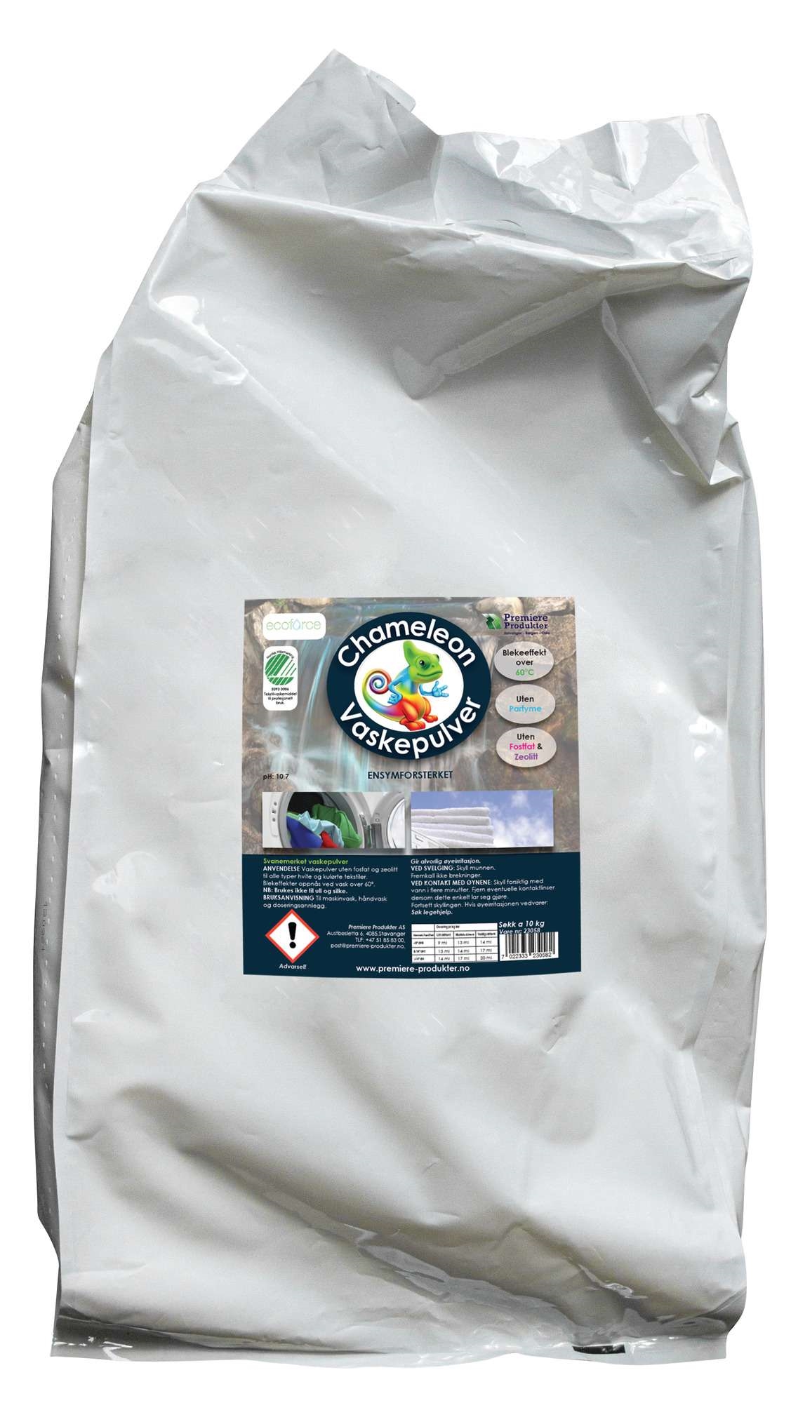 Ecoforce chameleon vaskepulver   10kg