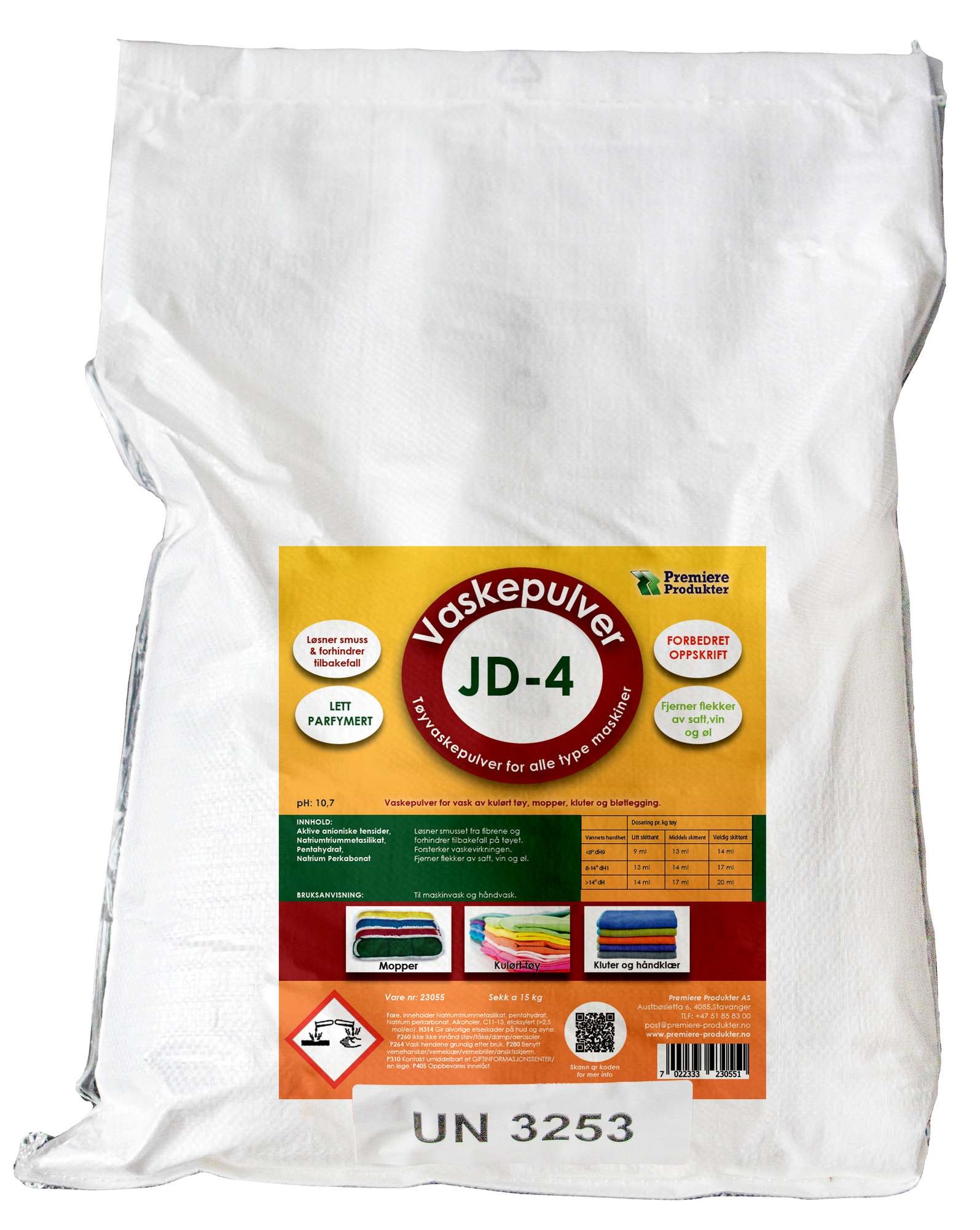 Vaskepulver jd 4   15kg