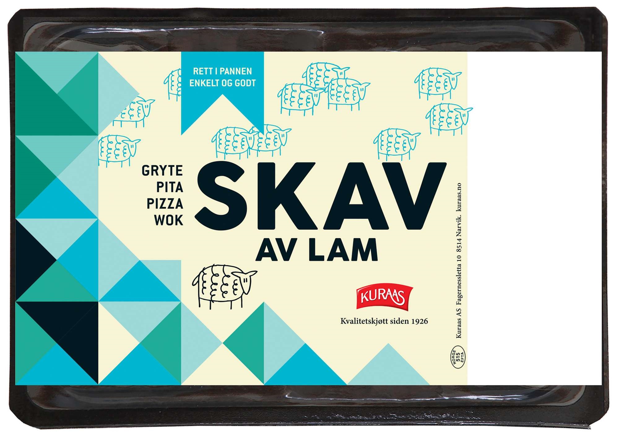 Skav av lam 400g