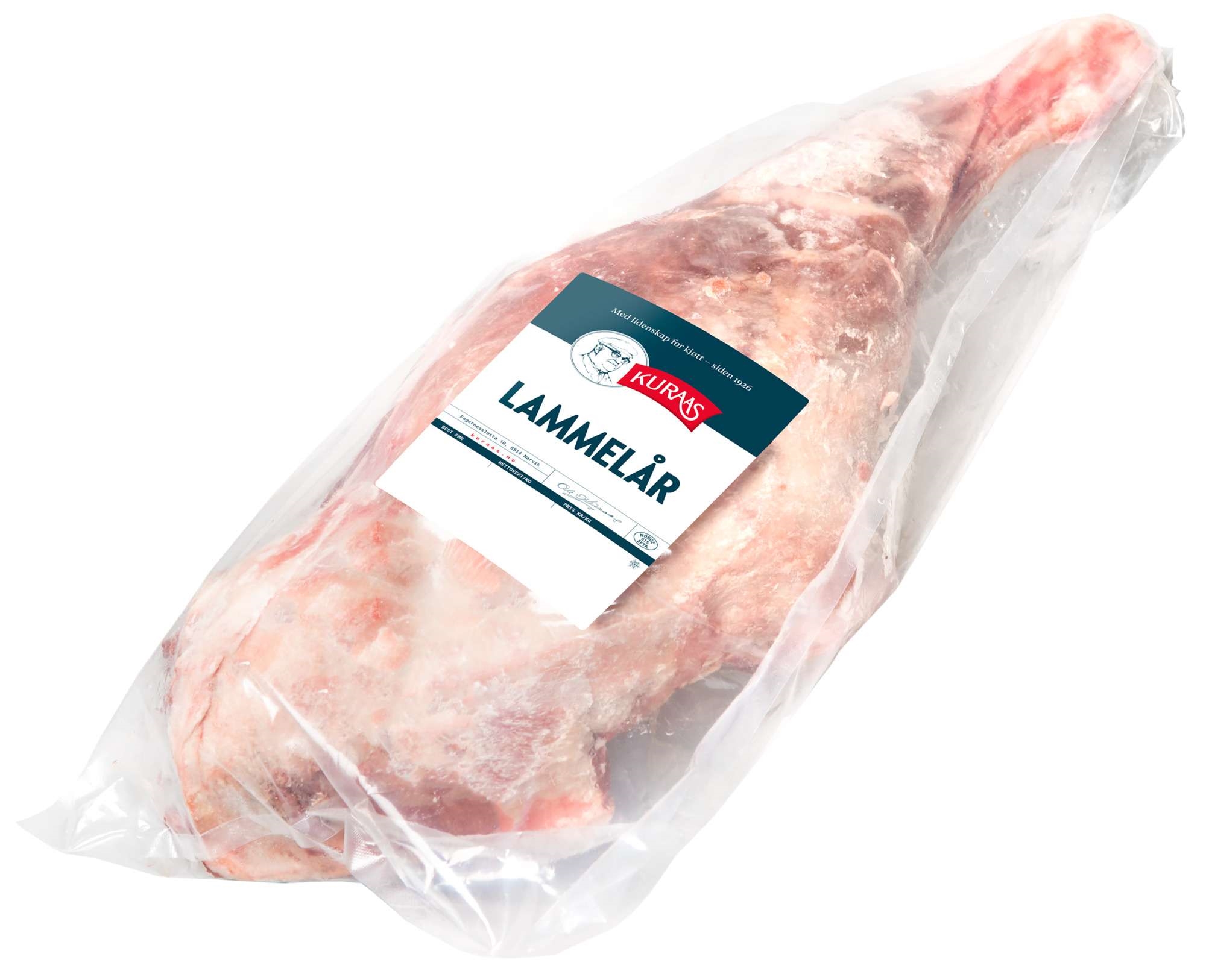Lammelår m/knoke & mørbrad 4xca2,2kg  kg