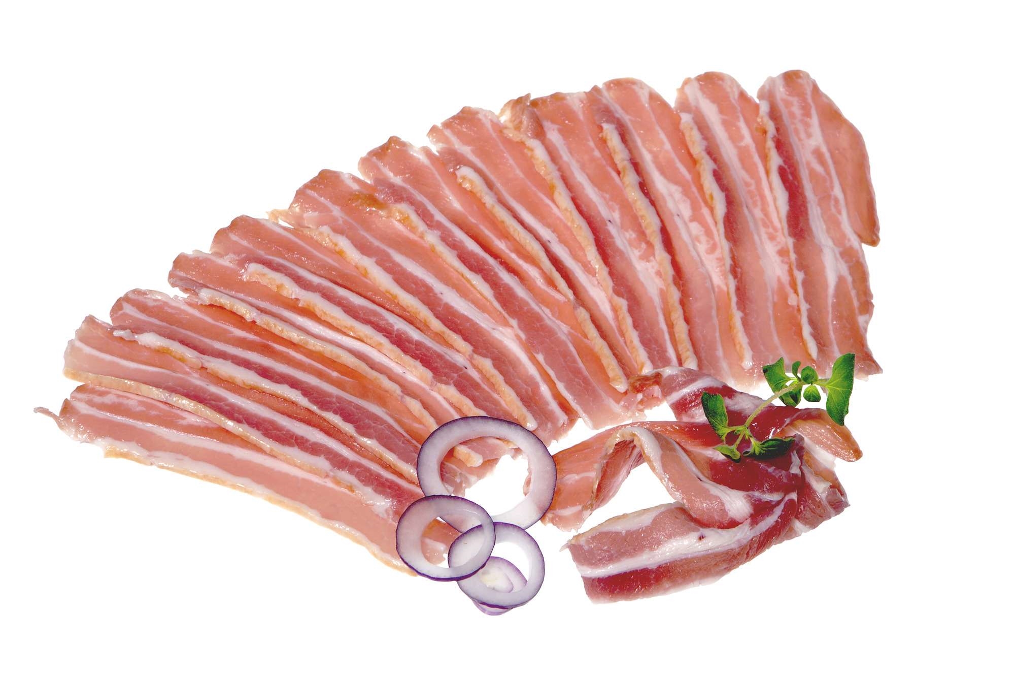 Bacon u/svor skåret kg