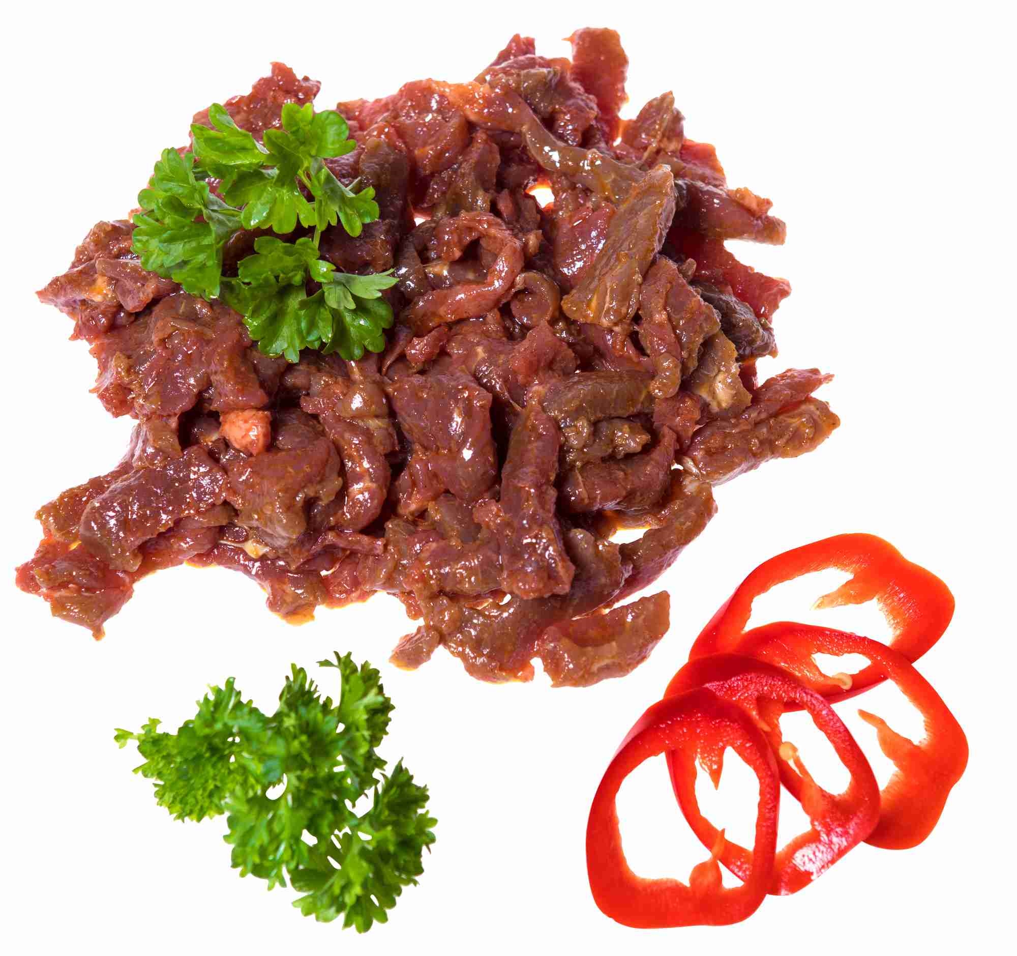 Biffstrimler marinert økonomi halal ca1,25kg kg