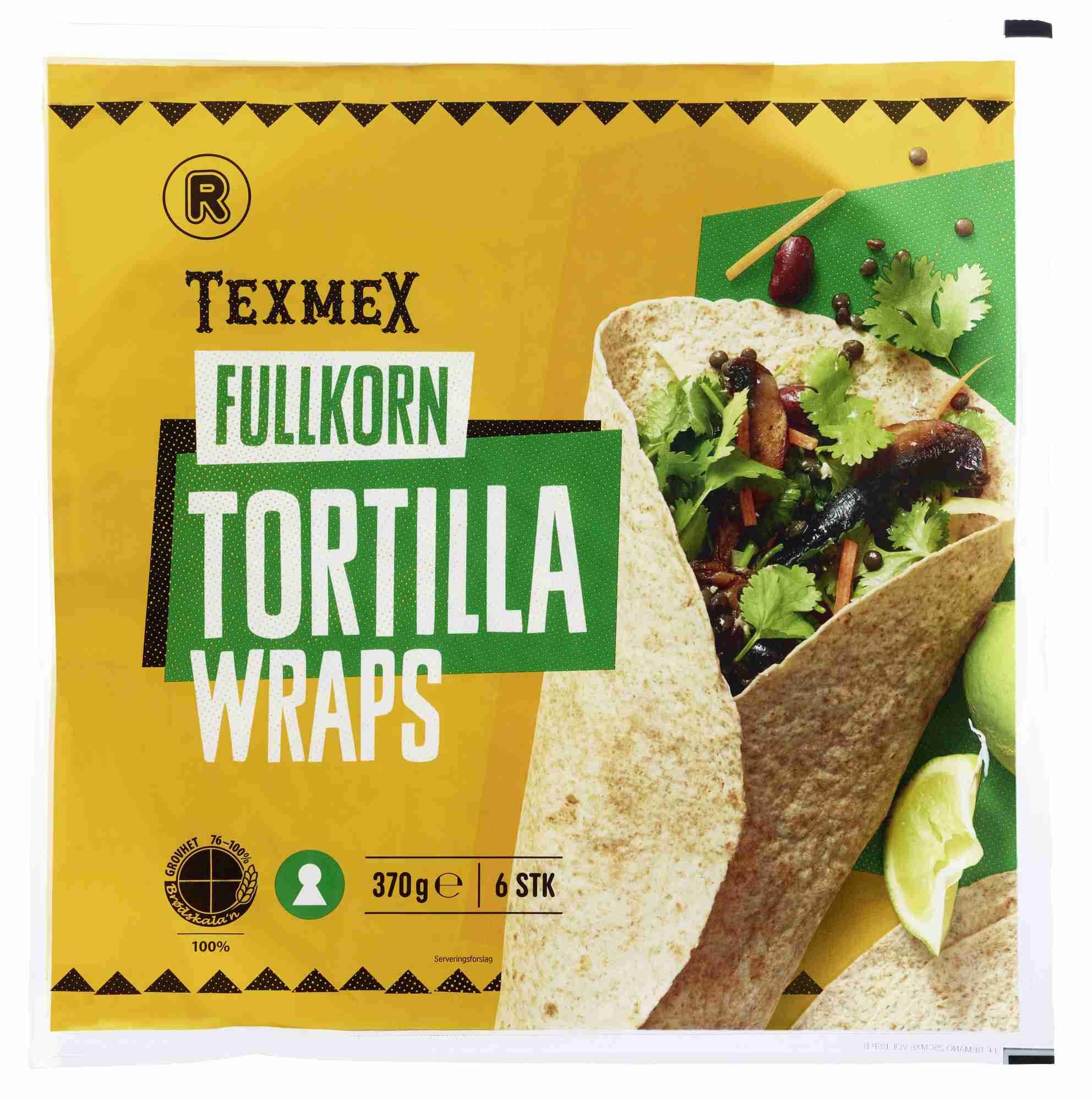 Fullkorn tortilla 370g