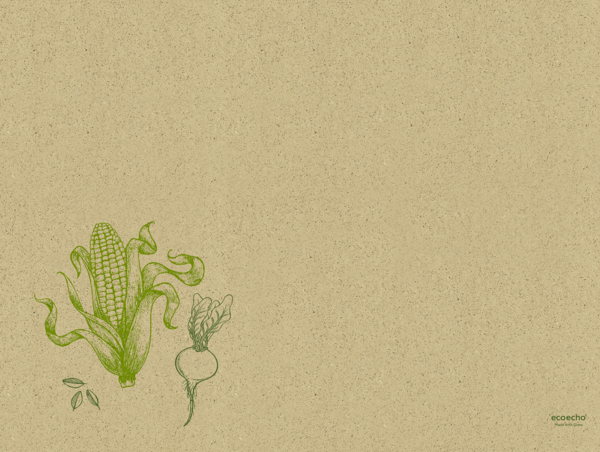 Bordbrikke gresspapir 30x40cm veggies  100stk