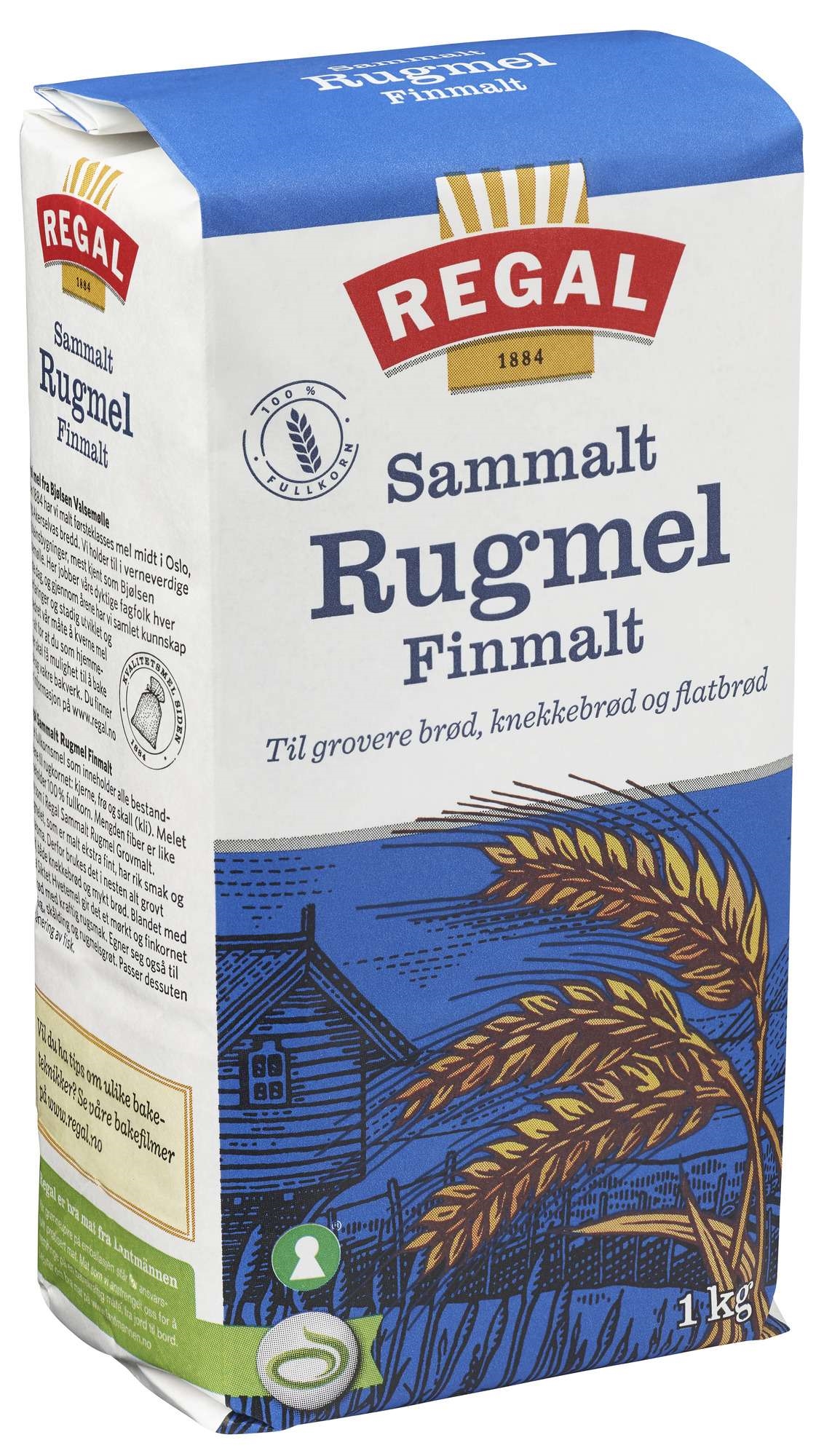Wholemeal rye fine 1kg