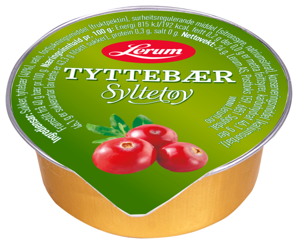 Tyttebærsyltetøy 100x24g