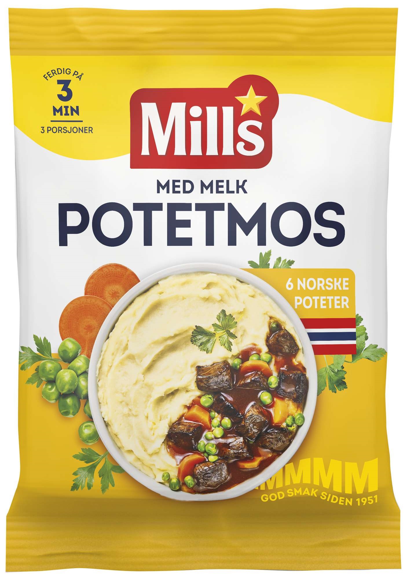 Potetmos m/melk 95g
